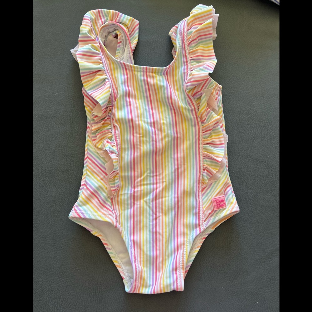 Ruffle Butt one piece EUC 2T